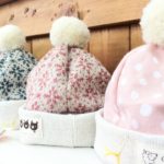 頭のボンボンが可愛い☆彡ベビー帽子(⋈◍>◡<◍)。✧♡